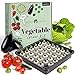 photo Vegetable Garden Starter Kit – 250+ Vegetable Seeds with Germination Seed Starter Tray, Soil, Markers, & Grow Guide - Vegetable Indoor Garden Kit - Indoor Seedling Seed Starter Kits