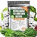 photo Heirloom Non-GMO Lettuce and Greens Seeds Variety Pack for Outdoor and Indoor Gardening & Hydroponics, 5000+ Seeds - Kale, Butter, Oak, Spinach, Romaine Bibb & More